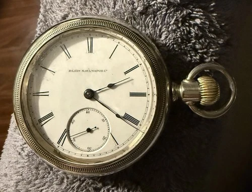 Elgin Antique Pocket Watch Runs 18s