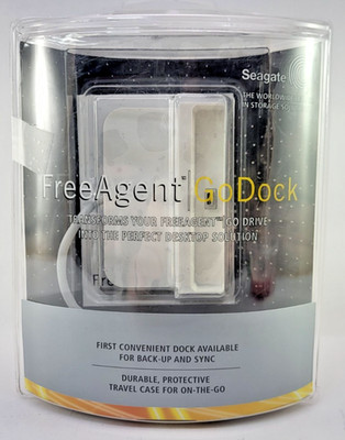 Seagate Free Agent Go Dock White with Travel Case - New Sealed