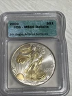 2000 American Silver Eagle 1 oz - Gold Gilded Low Start Bid