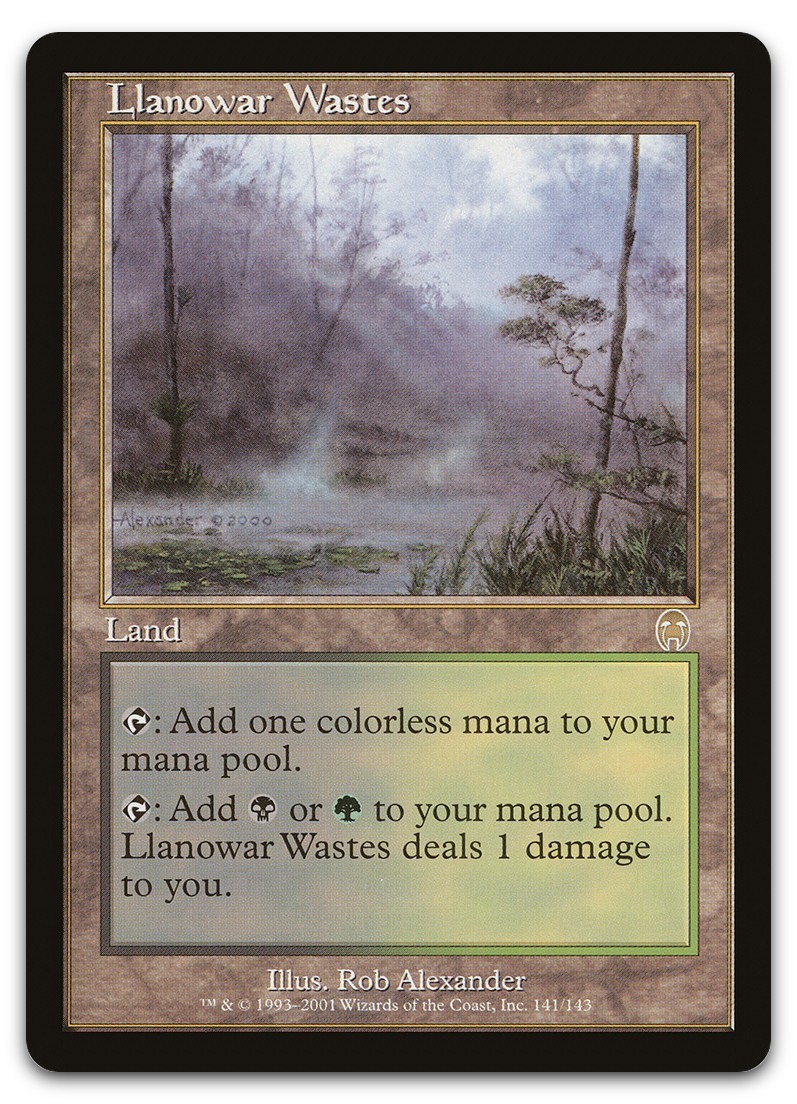 Llanowar Wastes #141 (NM) Apocalypse APC Magic MTG