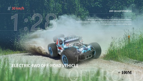 Wltoys 284161 2.4G 1/28 4WD RC Rally Drift 30km/h Off Road Light Racing RTR Car - Picture 9 of 26