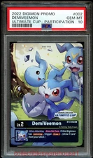 Digimon TCG DemiVeemon Ultimate Cup Promo #002 PSA 10
