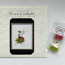 Holly Cross Stitch Chart Pattern and Embellishment Pack by Nora Corbett NC128