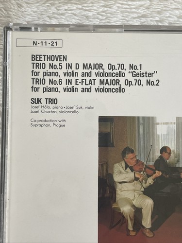 Beethoven Piano Trios Suk Trio CD 1984 Denon JAPANESE IMPORT EXCELLENT - Imagen 4 de 9