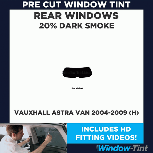 Per Vauxhall Astra Van 2004-09 (H) Pellicola Posteriore Pretagliata Tinta Finestra 20% Scura Opel - Foto 2 di 10