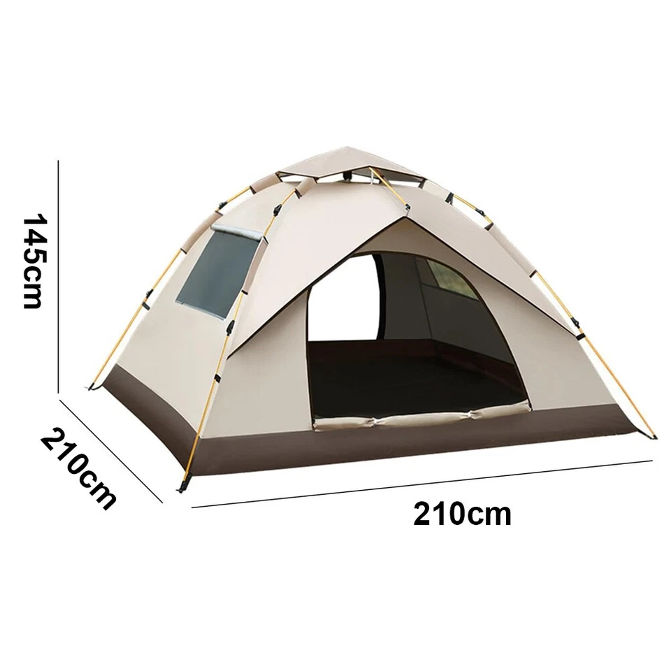 Camping Zelt Instant-Zelt Pop Up Kuppelzelt Jahreszeiten Wasserdicht Campingzelt - Bild 2 von 4