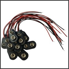 5x 9 Volt Batterieclip Block Batterie Clip Anschluss Kabel für 9V Blöcke Stecker