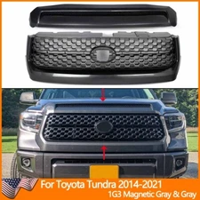 For 2014-2021 Toyota Tundra 1G3 Magnetic Gray TRD Grille&Hood Bulge Molding 2Pcs
