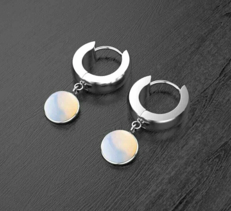 Klappcreolen Creolen Kugel Anhänger Herren Damen Edelstahl Ohrringe s2 - Bild 4 von 4