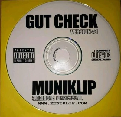 Muniklip - Gut Check Version 1  Hip Hop CDR Album 14 TRX  2005 - Bild 1 von 2