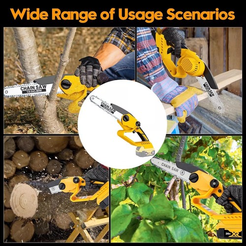 Cordless Chainsaw for DeWALT 20V Max Battery 6-Inch Hand-held Mini Pruning Saw - Picture 8 of 12