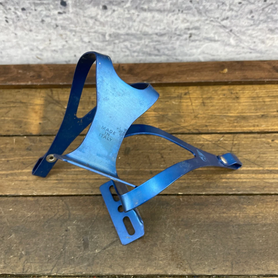 Vintage Cinelli Pedal Toe Clip Set Blue 2 Bolt   NOS Eroica Road Race 80s Alloy - Image 3 of 4