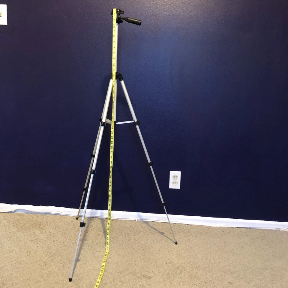 Trípode Zeikos Pro Series ZE-TR26A 47 pulgadas videocámara fluido cabeza panorámica nivel de burbuja Foto 2 de 4