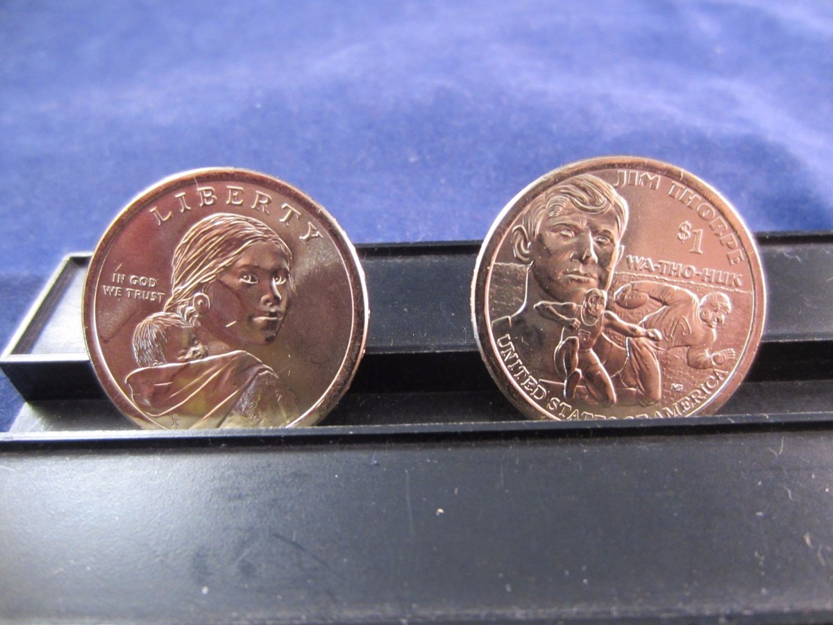 2018-D One Dollar single coin Native Sacagawea Dollar JIM THORPE