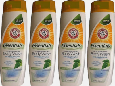 4 Arm & Hammer Essentials SIMPLY FRESH Ultra Moisturizing Body Wash 12oz