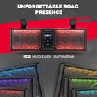 16' Utv Sound Bar Rgb Light Bluetooth Speaker Audio Systems For Polaris Can Am