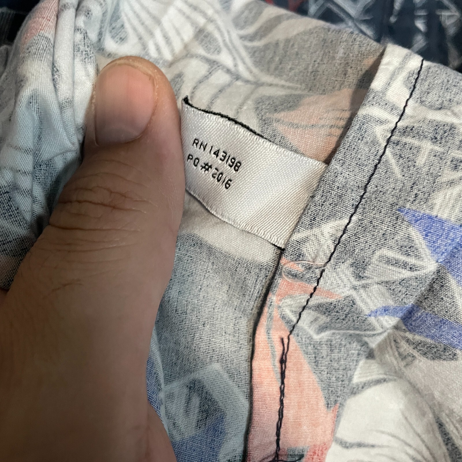 Chubbies Shirt Mens Medium Blue Orange Floral Hawaiian Popover Beach Tropical