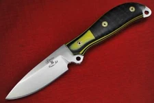 Busse Custom Active Duty .16" Satin INFI Blade, G10 G-rexed Striped Maple Wood 