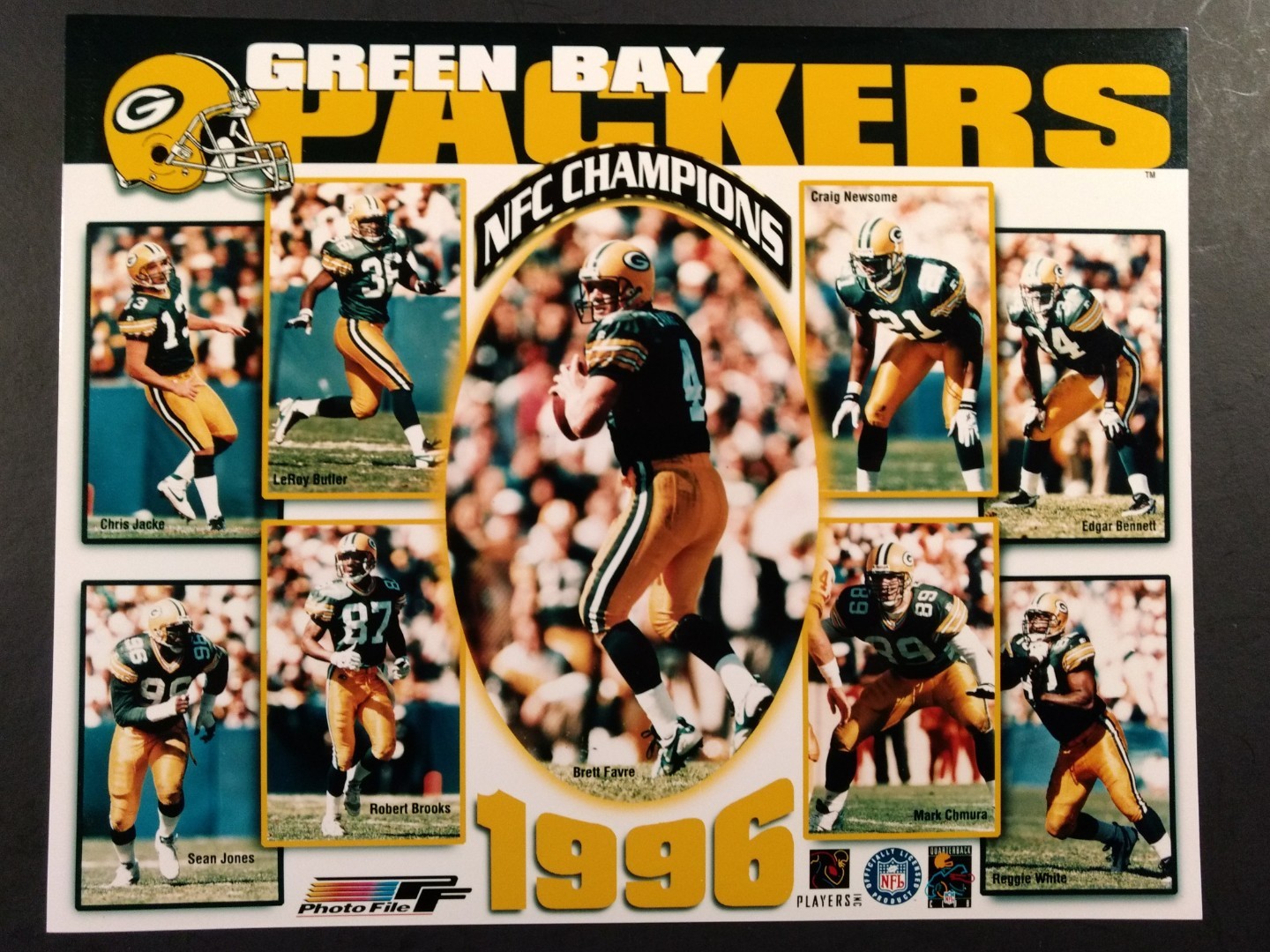 1996 NFC CHAMPIONS GREEN BAY PACKERS Team Composite 8x10 Photo | eBay