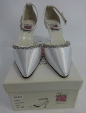 NEW Special Occasions by Saugus Shoe SOPHIA - 6830 White Satin Size: 7.5 D