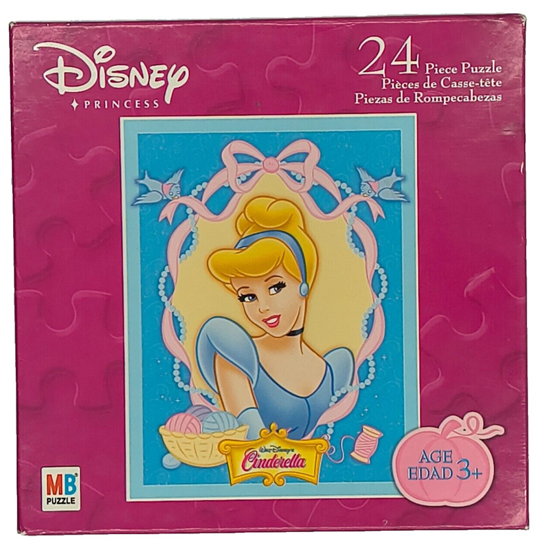 Hasbro Milton Bradley Disney Princess Cinderella 24 Piece Jigsaw Puzzle 2003