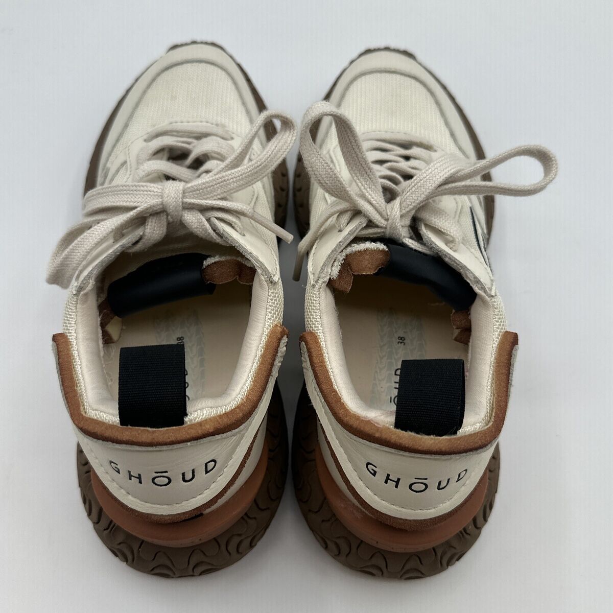 Ghoud Venice Sneakers Womens 38 (US 7) Ivory Cream Tyre Ghoud Venice Sneakers Womens 38 (US 7) Ivory Cream Tyre