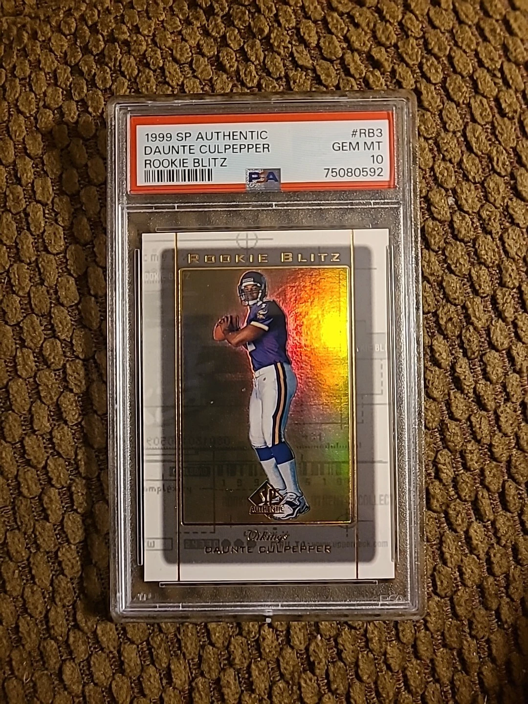 Daunte Culpepper SP Authentic Rookie Blitz #RB3 Rookie Blitz
