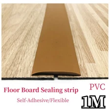 1 Roll Self-Adhesive Floor Board Edge Strip Seal Line Flat Door Threshold Belt