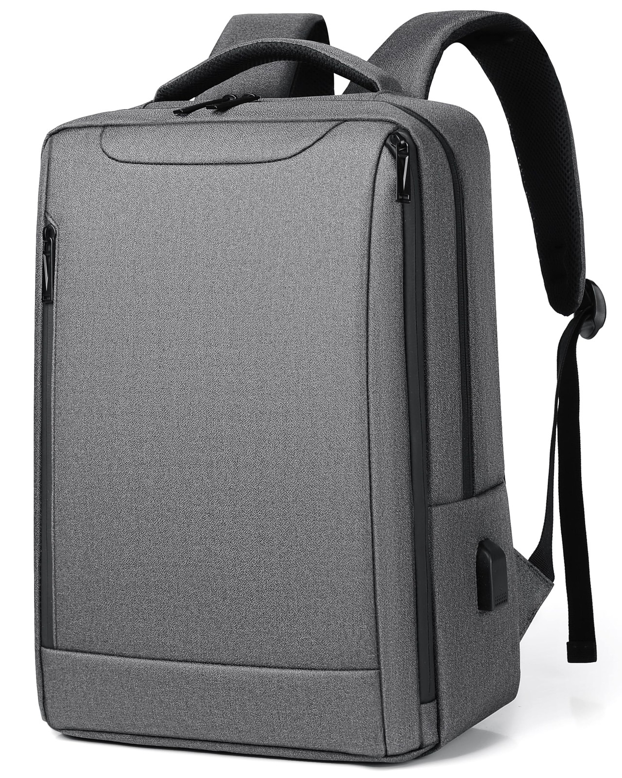 Sac à dos pour ordinateur portable en tissu déperlant et compartiment matelassé