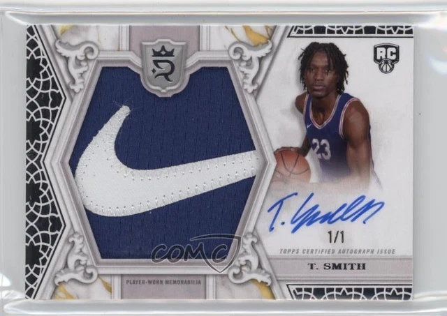 2023-24 Topps Royalty Jumbo Super Signatures 1/1 Terquavion Smith Rookie Auto RC
