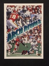 🏈🔥 1991 Upper Deck Arch Rivals Barry Sanders & Derrick Thomas #656 ⚡ Dual Star