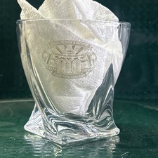 Long Beach Airport 100 Years Anniversary ETCHED Whiskey Barware Glass