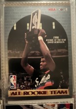 1990-91 NBA Hoops -  David Robinson, Tim Hardaway, Vlade Divac #ALRT Back Player