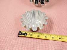 6 Vintage Fluted Mini Tart Pans Baking Dessert Pans Cookware 4" diameter