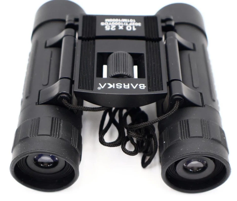 Barska Lucid View 10x25 302FT/1000YDS Compact Binoculars with Case - Image 3 of 4