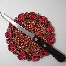 Vintage Kinfolks #213TC Flame Edge Fish Fillet Filet Knife 6'' Blade