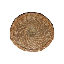 Artisan Pine Needle Weaving 7.5" Round Basket