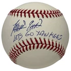 Domingo German Signed Autographed ROMLB Baseball w/ Lets Go Yankees JSA COA