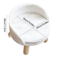 Curved Pet Bed Luxury Cat  Dog Beds  Furniture round Pet Bed Removable Created