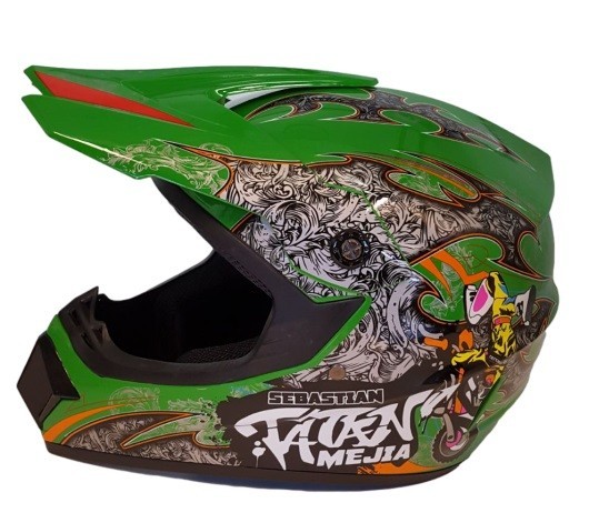 Casco Cross Casco Niños Casco Motocross Mejia Verde Moto Quad