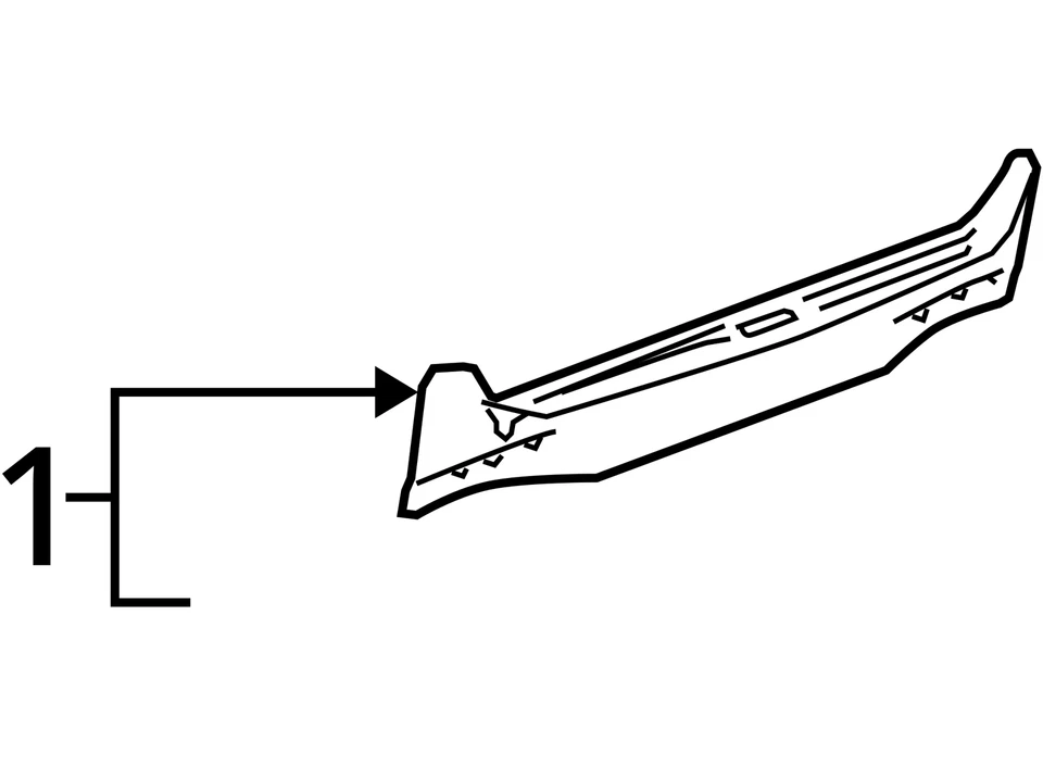 SE ADAPTA A CADILLAC STS 2005-2011 PLACA ASM R/CMPT ALFÉIZAR TR 15846164 - NUEVO OEM Foto 3 de 3