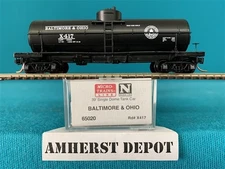 65020 Micro Trains Baltimore & Ohio Tank Car #X417 N Scale B&O  New