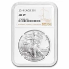 2014 American Silver Eagle MS-69 NGC