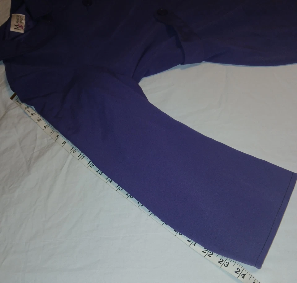 Chaqueta Blazer Vintage Maggie Sweet Mujer Púrpura Abotonada Talla 3X Forrada Foto 3 de 4