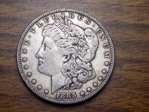 MORGAN SILVER DOLLAR 1885 P NICE AU+ ORIGINAL 90% SILVER DOLLAR