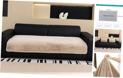 Super Cozy Plush Couch Cover,Thick Shaggy Fuzzy Sectional Couch Cover Non