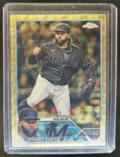 Marketplace image: 2023 Topps Chrome Sapphire Johnny Cueto Superfractor #1/1 Marlins