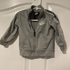 Baby Boys Toddler Nike Warm Up Track Jacket Full Zip Gray sz 18m
