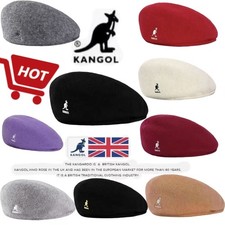 🔥Kangol Wool 504 Flat Cap Men Women Casual Woolen Beret Hat Winter Newsboy Caps