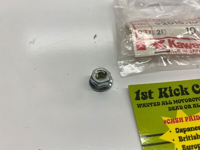 NOS Kawasaki 92015-1078 Nut 6mm AR EX KD KE KH KL KM KX KZ KDX KLF